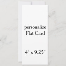skapa din egen personliga 4" x 9,25" fyrkantig pla