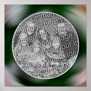 Skapa din egen Photo Abstrakt Art Swirls Ram Poster