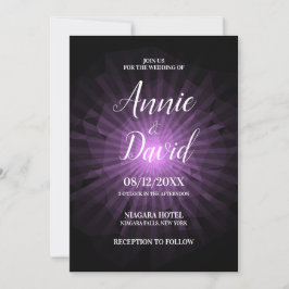 Skapa din egen polygon Sunburst Bröllop Inbjudningar