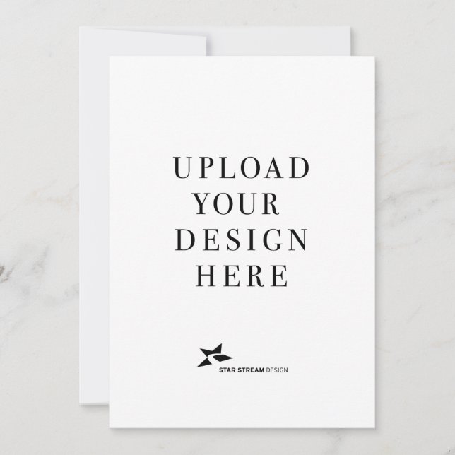 Skapa din egen porträttbild i storleken 13x18 cm inbjudningar (Framsida)