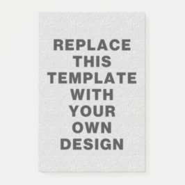 Skapa din egen porträttorienterad 4 x 6 tum post-it block