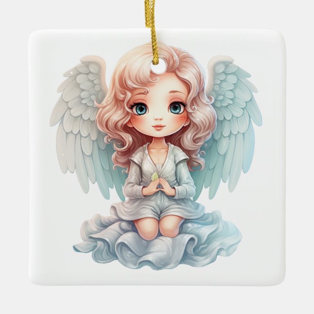 Skapa din egen Praying-julgel Julgransprydnad Keramik (Framsida)