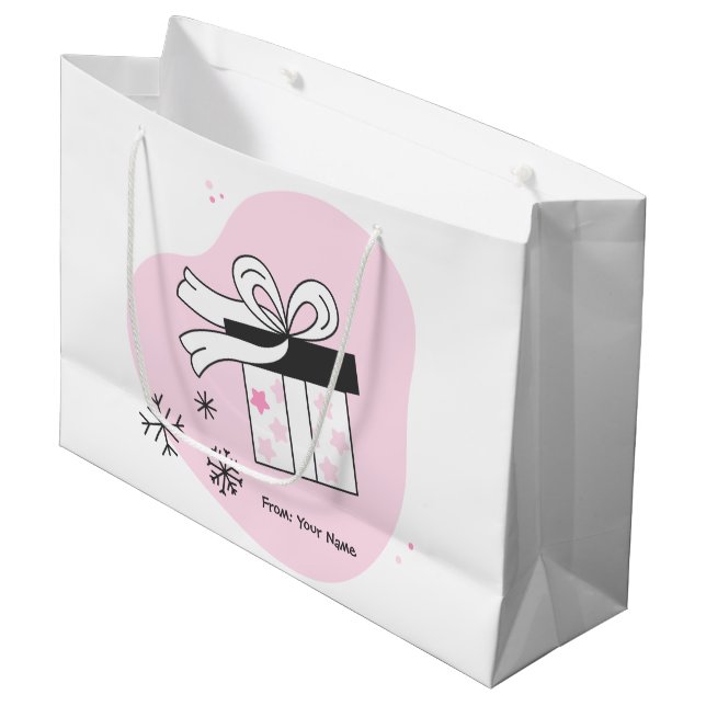 Skapa din egen presentlåda och Snöflingor jul (Framsidan Vinklad)