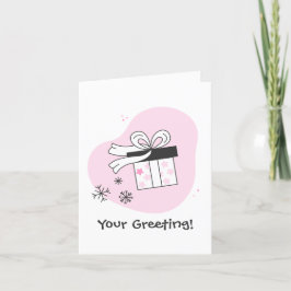 Skapa din egen presentlåda och Snöflingor jul Helgkort