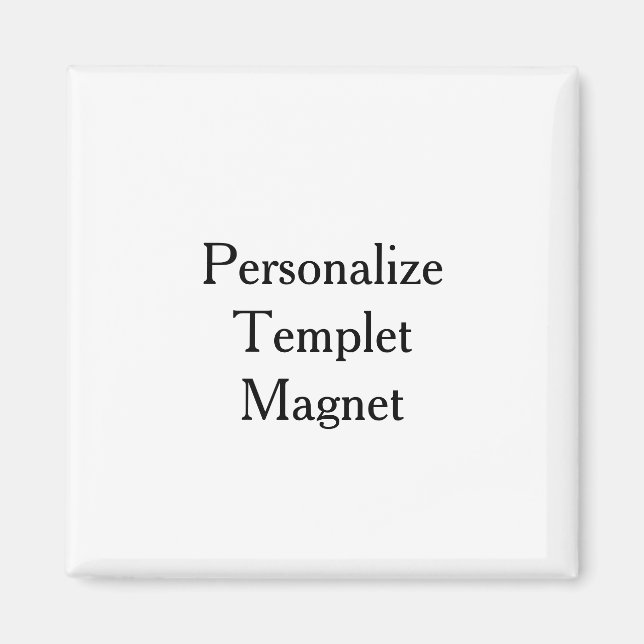 Skapa din egen professionella Squared 2 tum Magnet (Framsidan)