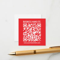 Skapa din egen QR-kod omedelbart | Redigerbart röt