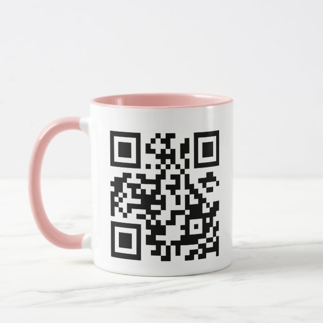 Skapa Din Egen QR-kod Rosa Mugg (Vänster)