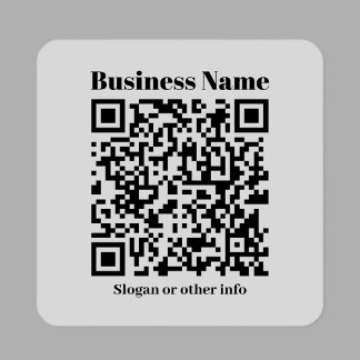 Skapa din egen QR-kod | Svart och genomskinlig Klistermärken