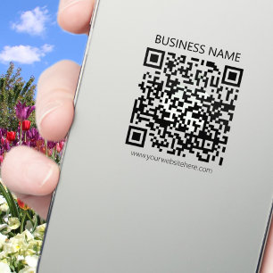 Skapa din egen QR-kod Svart och transparent Klistermärken