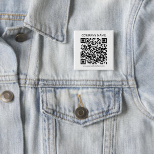 Skapa din egen QR-kod Svart och vit Knapp