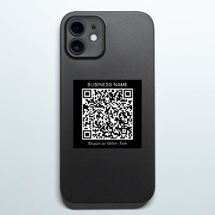 Skapa Din Egen QR-kod Svart Reklam Klistermärken