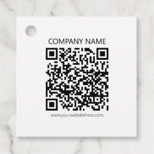 Skapa din egen QR-kod Svartvit Gåvor Etiketter