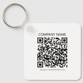 Skapa din egen QR-kod | Svartvit Nyckelring