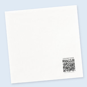 Skapa din egen QR-kod   Svartvit Pappersservett