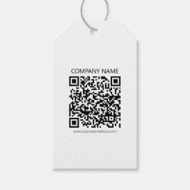 Skapa din egen QR-kod | Svartvit Presentetikett