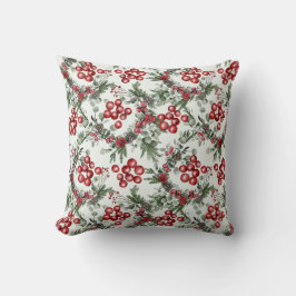 Skapa din egen Red Holly & Pinecones Kudde