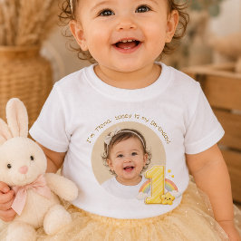 Skapa din egen regnbåge ett födelsedagsbaby t-shir t shirt