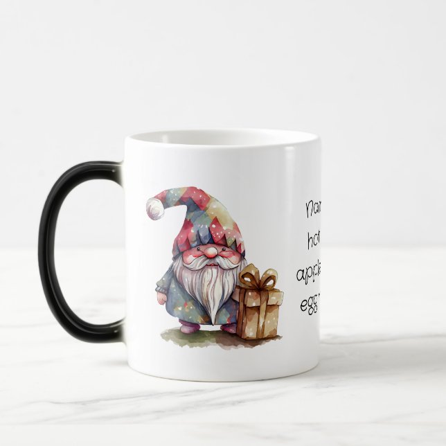 Skapa Din Egen Regnbåge Harlekin Jul Tomte Magisk Mugg (Vänster)