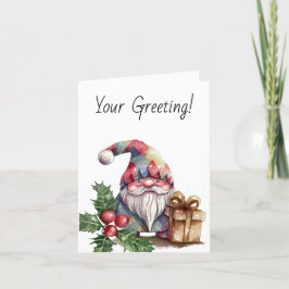 Skapa din egen regnbåge Harlequin-jultoma Helgkort