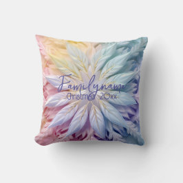 Skapa din egen regnbåge julsnöflake kudde