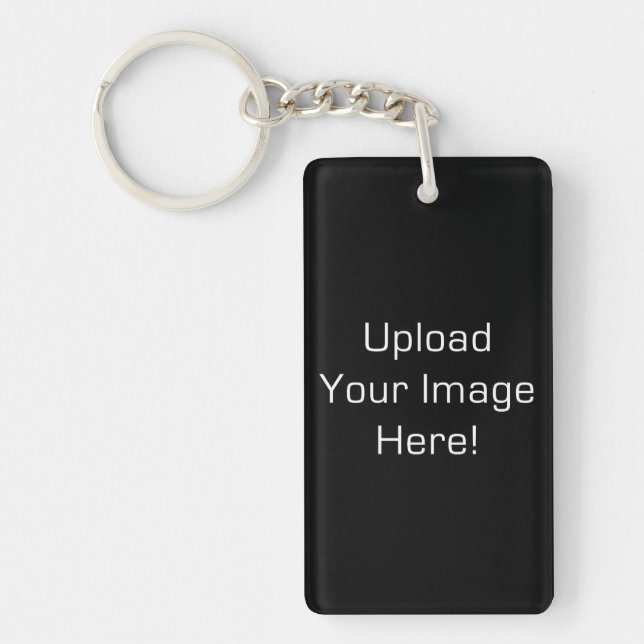 Skapa-Din-Egen rektangelakryl Keychain (Framsidan)