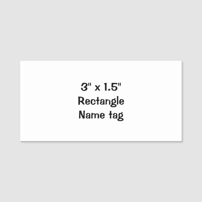 Skapa din egen rektangulära namnskylt 7,5 x 3,8 cm namnbricka (Framsida)