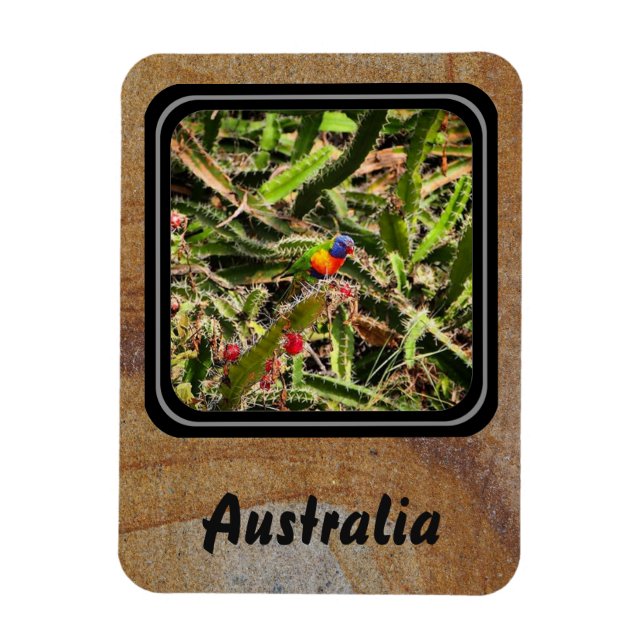 Skapa din egen resefotomagnet magnet (Vertikal)