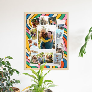 Skapa din egen Retro-fotokollage för snabbfilmsfot Poster
