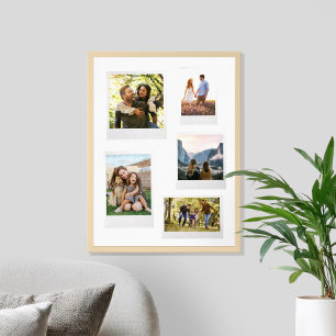 Skapa din egen Retro-fotokollage för snabbfilmsfot Poster