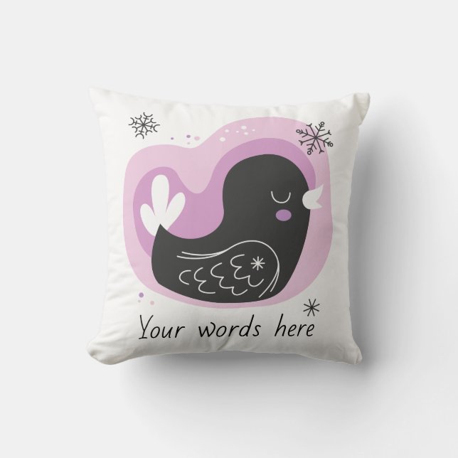 Skapa din egen Retro-Fransk vid jul Kudde (Framsida)