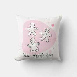 Skapa din egen retro-gingerbread-rosa jul kudde