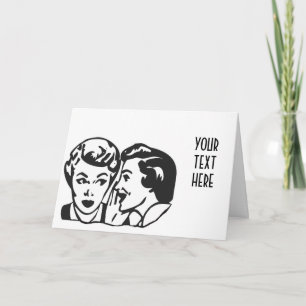 SKAPA DIN EGEN RETRO GOSSIP DAM GIFTS HELGKORT