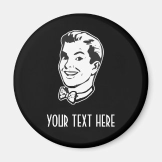 SKAPA DIN EGEN RETRO GUY BOW TIE GIFTS MAGNET
