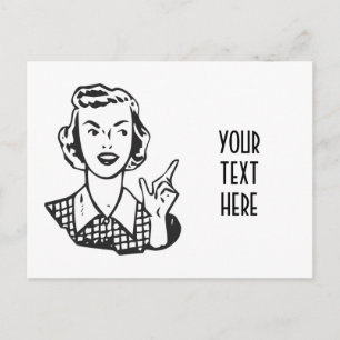 SKAPA DIN EGEN RETRO MAD HOUSEWIFE GIFTS VYKORT