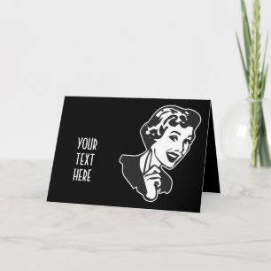 SKAPA DIN EGEN RETRO MAMMA SCOLDING GIFTS HELGKORT