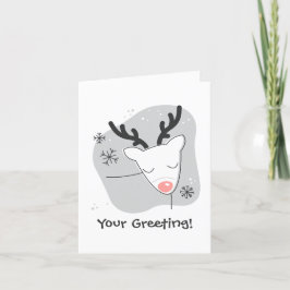 Skapa din egen Retro Reindeer-jul i Silver Helgkort