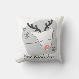 Skapa din egen Retro Reindeer-jul i Silver Kudde