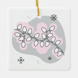 Skapa din egen Retro String Ljus-jul Julgransprydnad Keramik