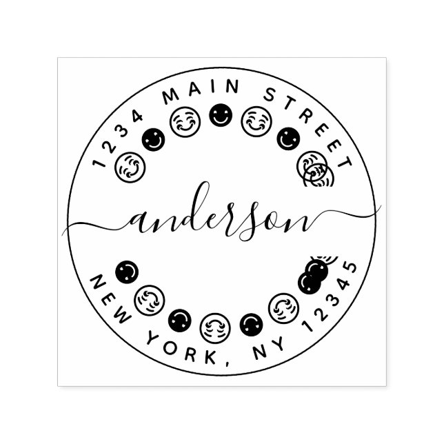 Skapa din egen Returadress för lexikonrundor Självfärgande Stämpel (Design)