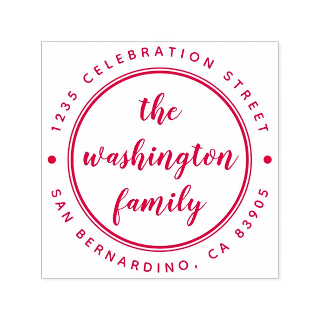 Skapa din egen Returadress för Namn Anpassningsbar Självfärgande Stämpel (Design)