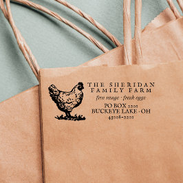 Skapa din egen Returadress för Rustic Hen Farm Självfärgande Stämpel