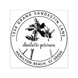 Skapa din egen Returadress för Tropical Handflatan Självfärgande Stämpel