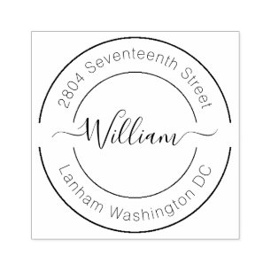 Skapa din egen Returadress Modern Calligraphy Stämpel