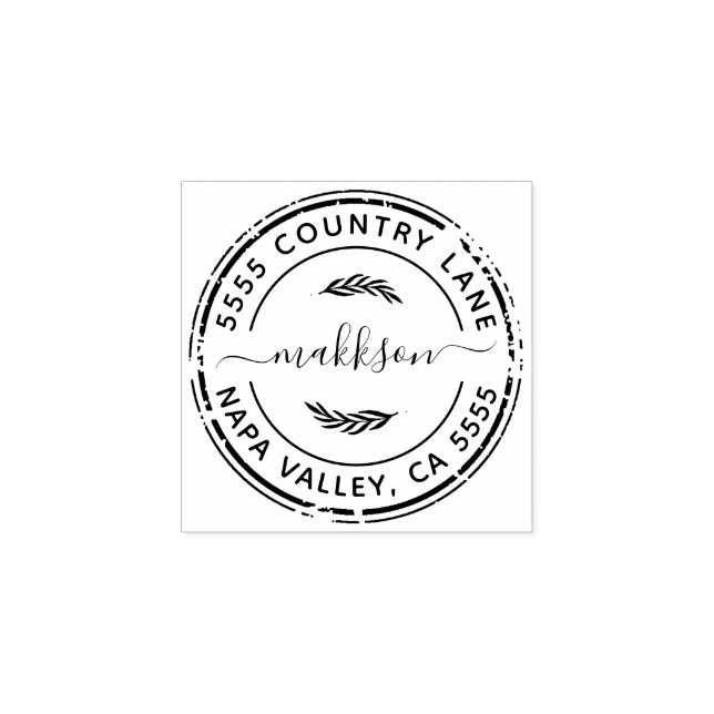 Skapa din egen Returadress Stämpel (Tryck)