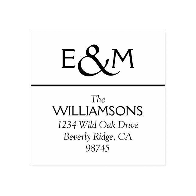 Skapa din egen Returadress Stämpel (Tryck)