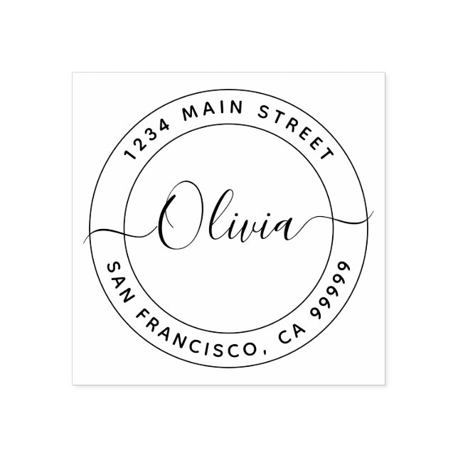 Skapa din egen Returadress Stämpel (Tryck)