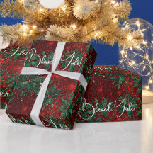 Skapa din egen röda gröna vinter jul holly