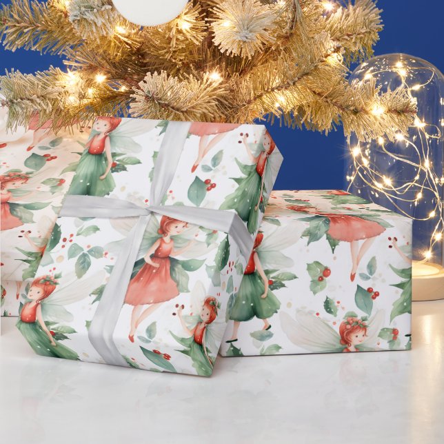 Skapa din egen röda Helgdag Fairy Presentpapper (Helgdagar)