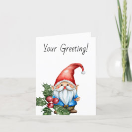 Skapa din egen röda och blå jultoma helgkort