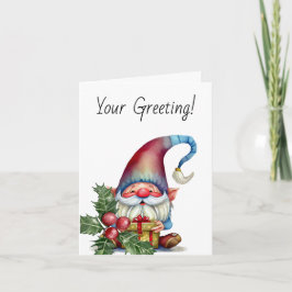 Skapa din egen röda och blå nom-förekomst helgkort